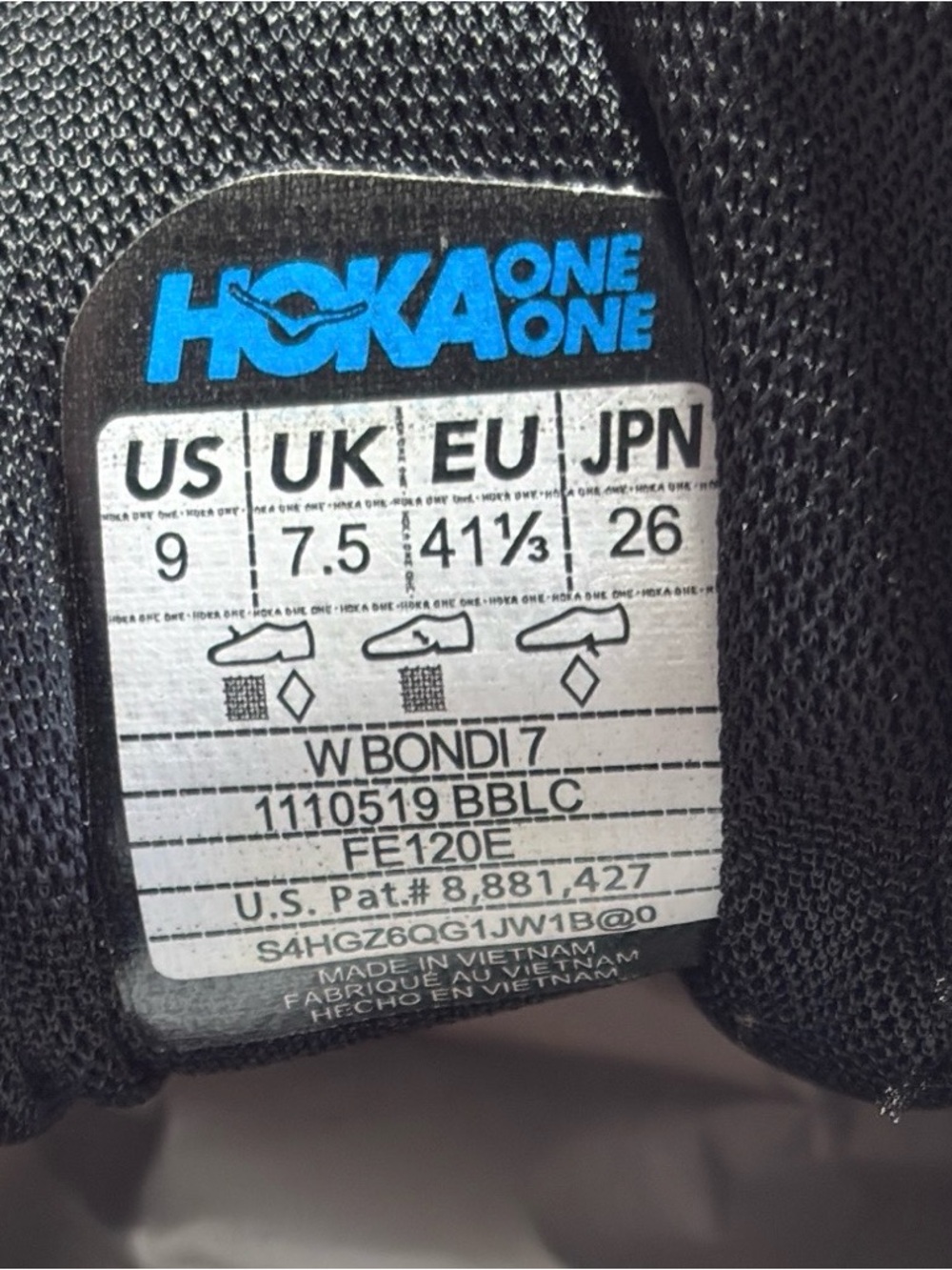 Hoka One One Bondi 7 / Women Size 9 Men Size 8 - Picture 8 of 8